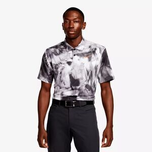 Nike Dri-Fit Tour Golf Polo Shirt Jersey FD5935-010 Size XXL Black White New